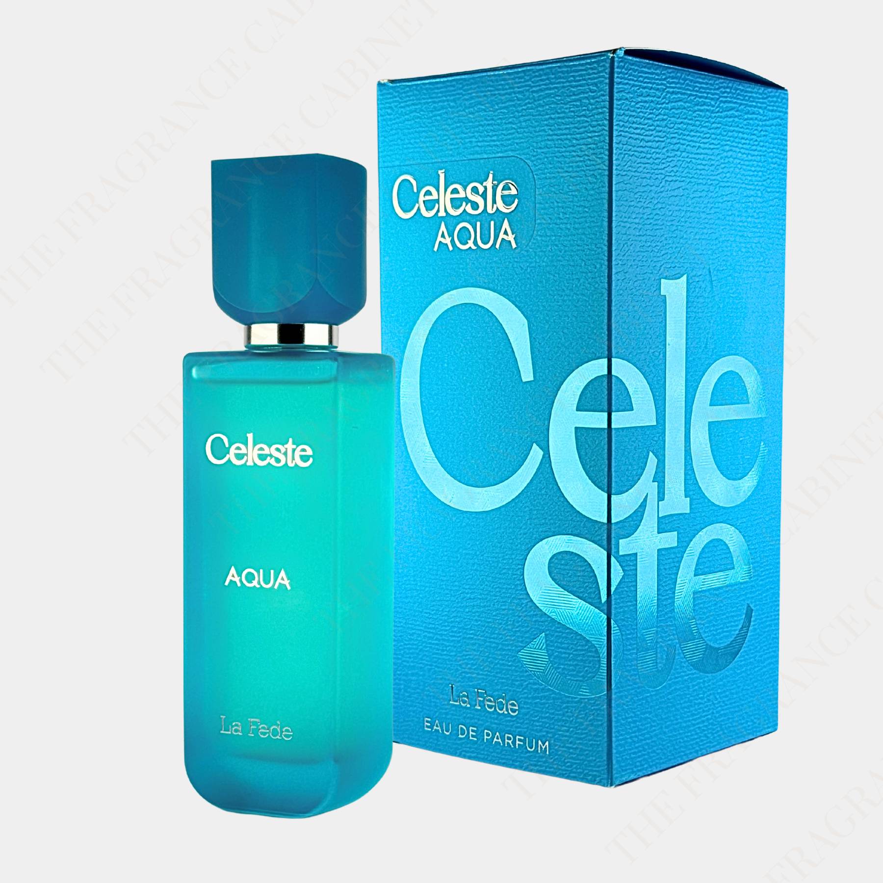 La Fede Celeste Aqua 100ml Eau de Parfum front view of bottle and box