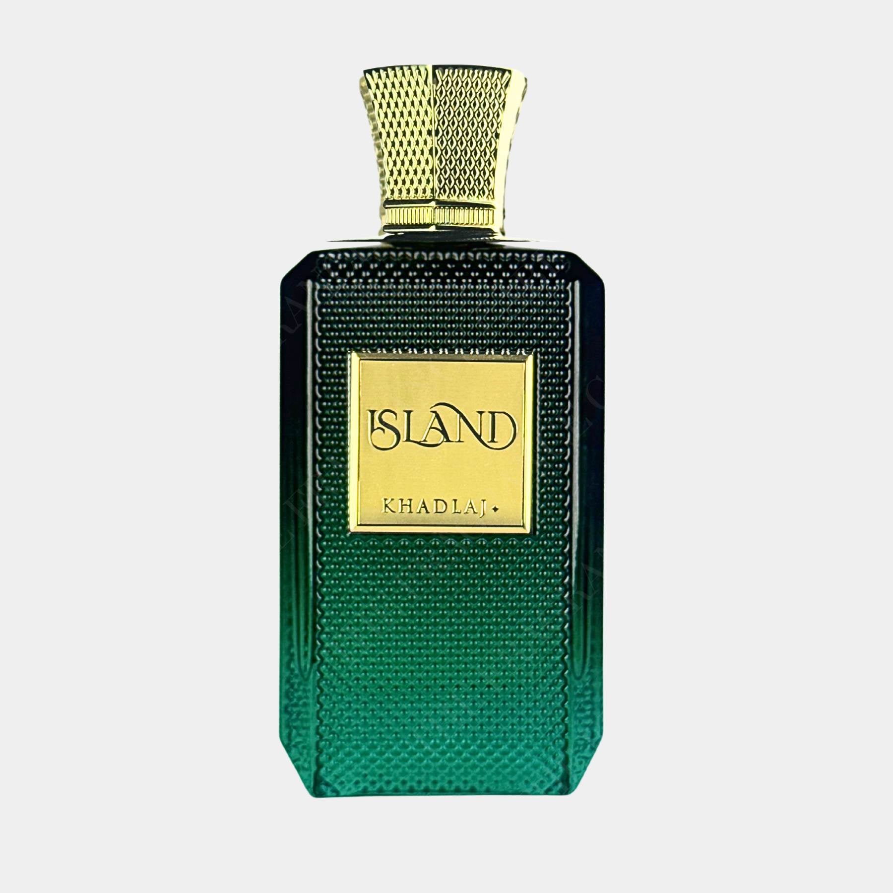 Khadlaj Island 100ml extrait de parfum front view of bottle