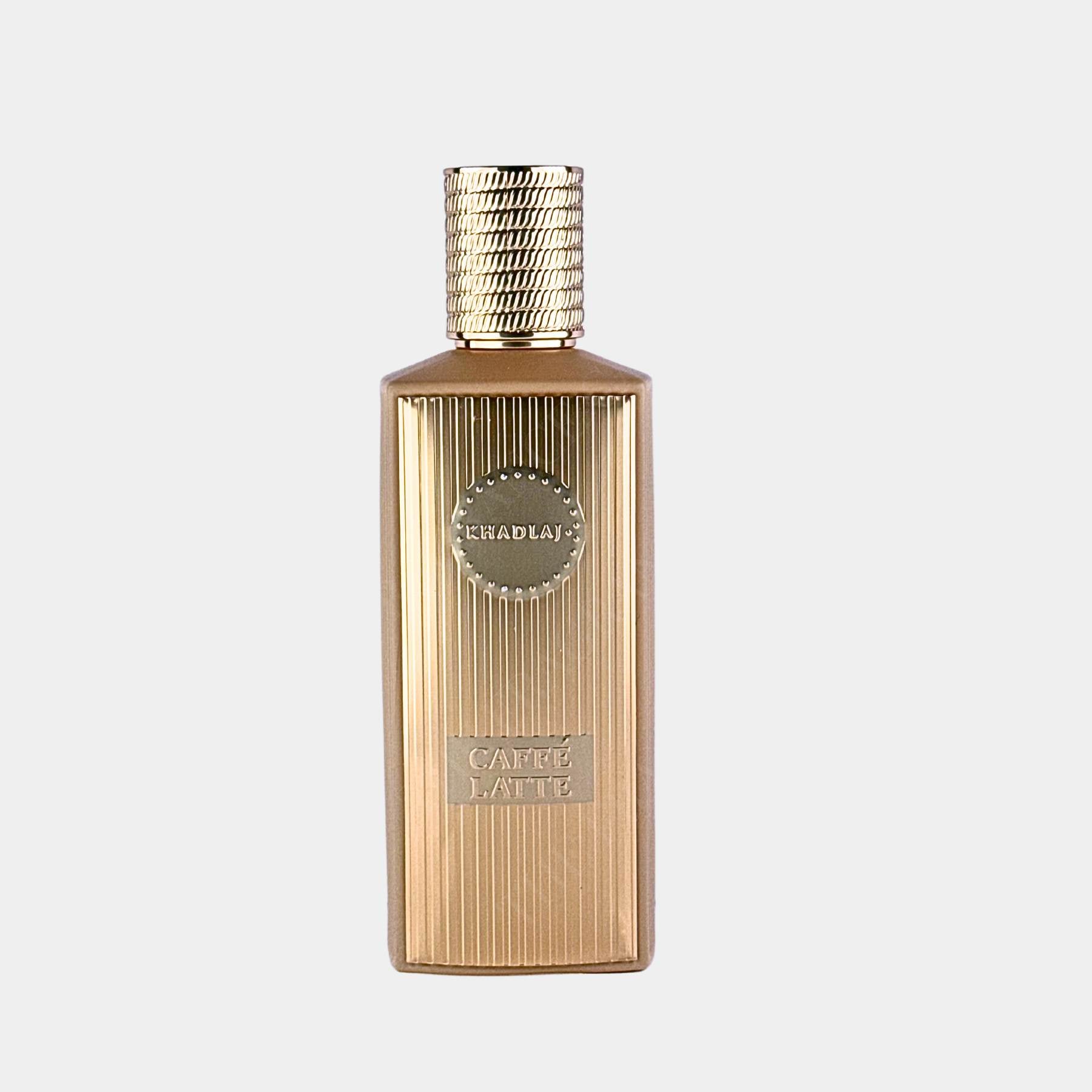 Khadlaj caffe latte 100ml eau de parfum front view of bottle