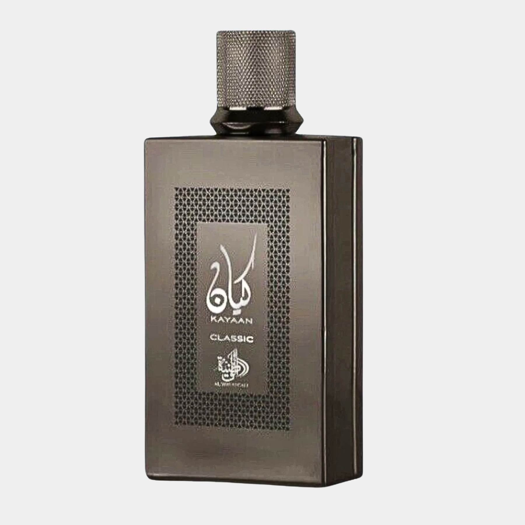 Al Wataniah kayaan classic 100ml eau de parfum for men front view of the bottle