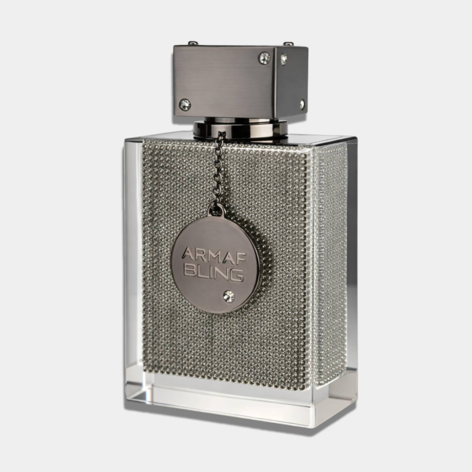 Armaf Club de Nuit Bling 75ml Eau de Parfum front view of bottle on a white background, side on