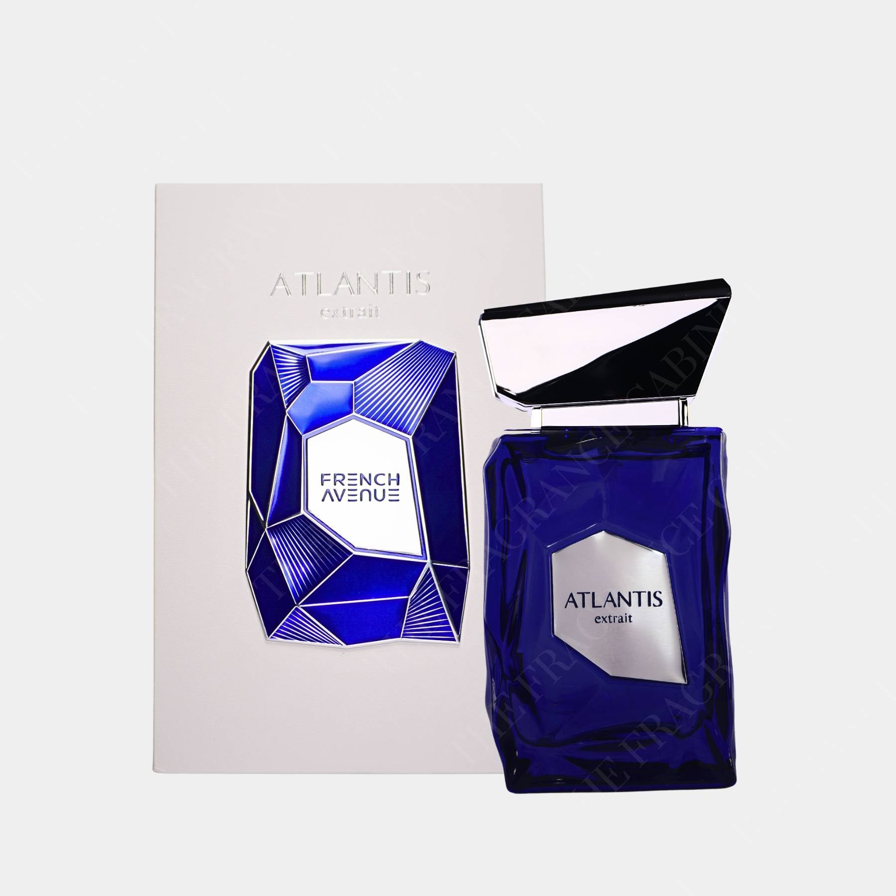 French Avenue Atlantis Extrait 100ml Extrait de Parfum front view of bottle and box