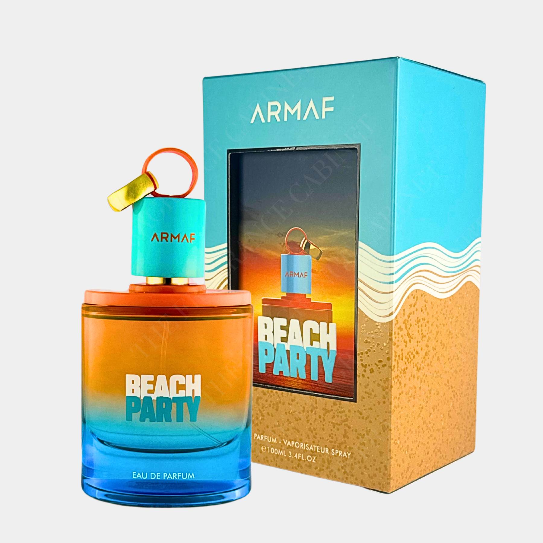 Armaf Beach Party 100ml Eau de Parfum front view of bottle and box