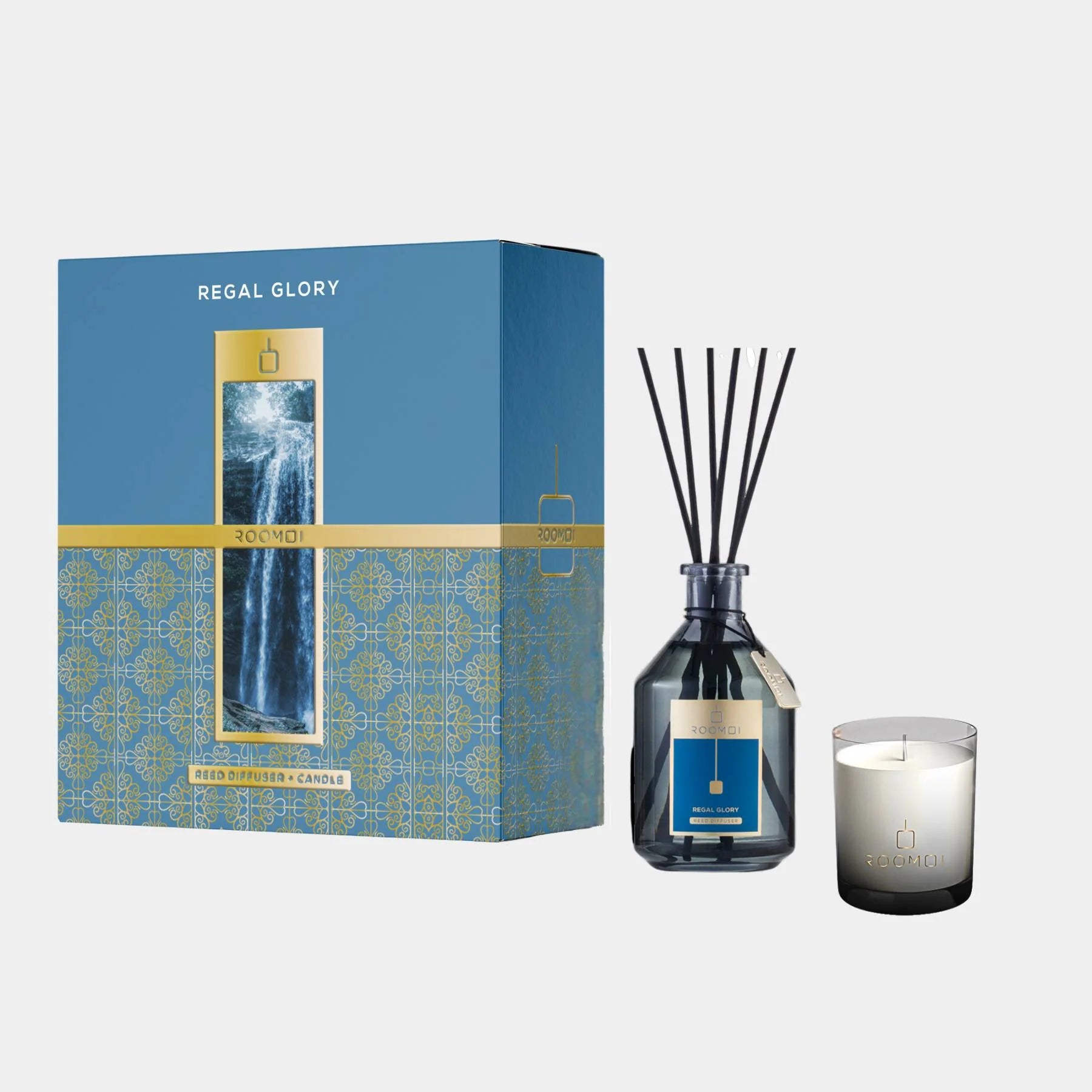 ROOMOI REGAL GLORY DIFFUSER AND CANDLE GIFTSET