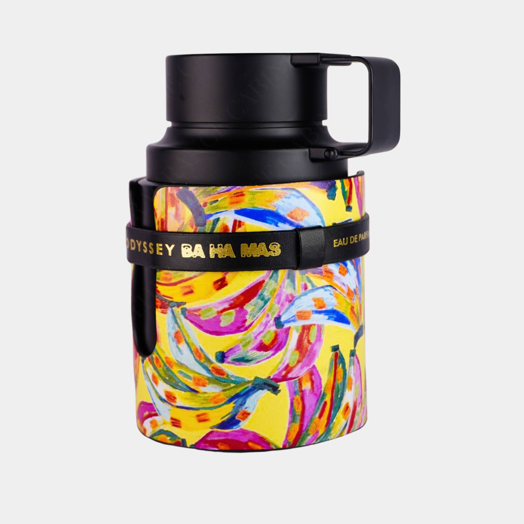 Armaf Odyssey Bahamas 100ml eau de parfum front view of bottle, side on