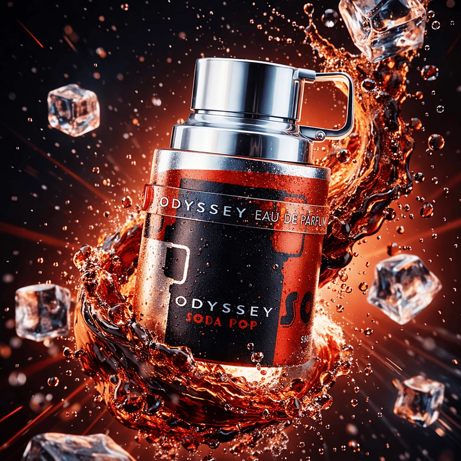 Odyssey Soda Pop drink splash