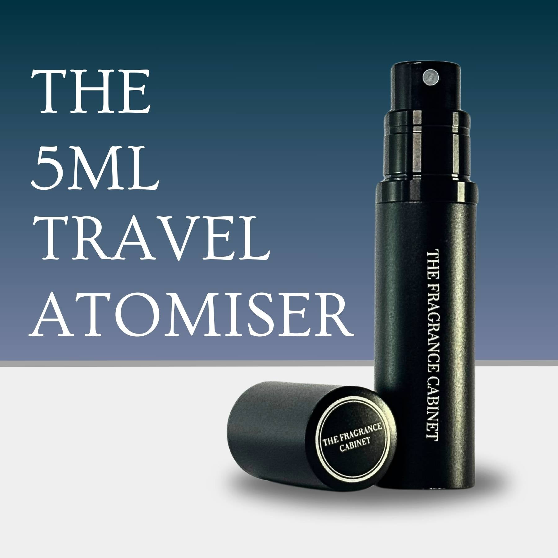 The Fragrance Cabinet 5ml Travel Atomiser Black