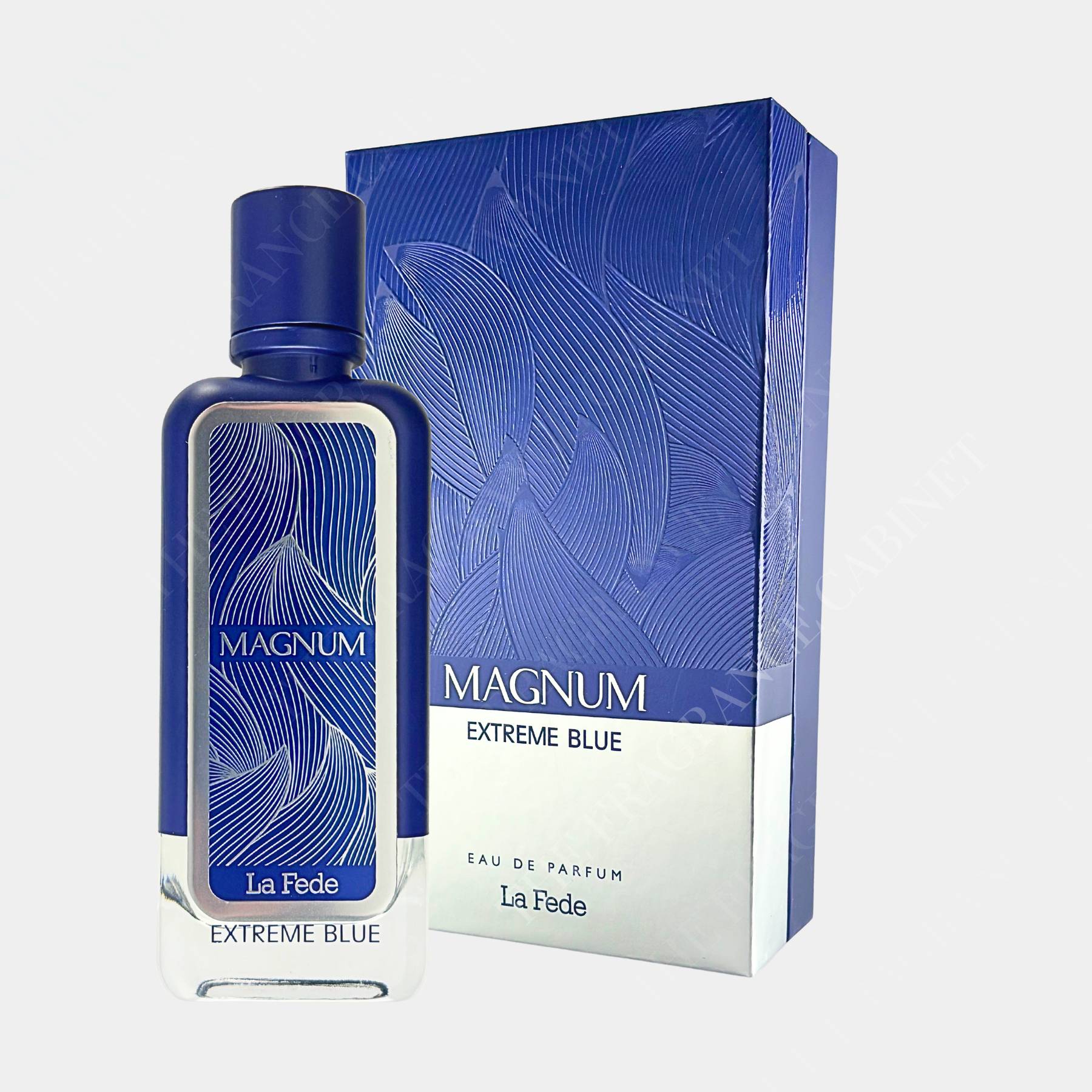 Magnum La Fede Extreme Blue bottle and box side image