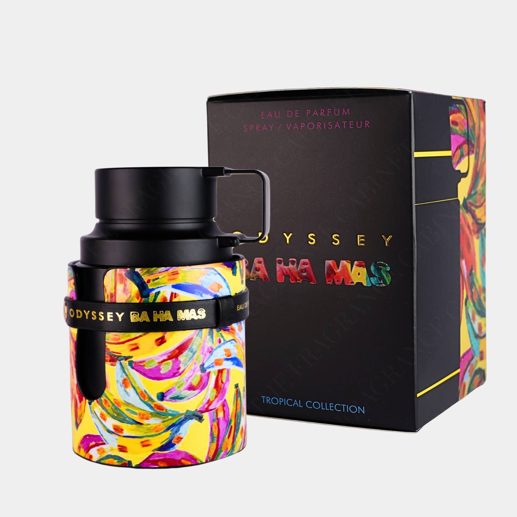 Armaf Odyssey Bahamas 100ml eau de parfum front view of bottle and box