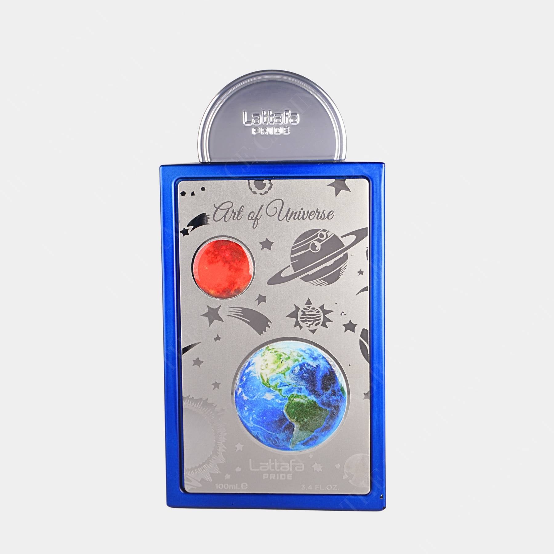Lattafa Art of universe 100ml eau de parfum front view of bottle 