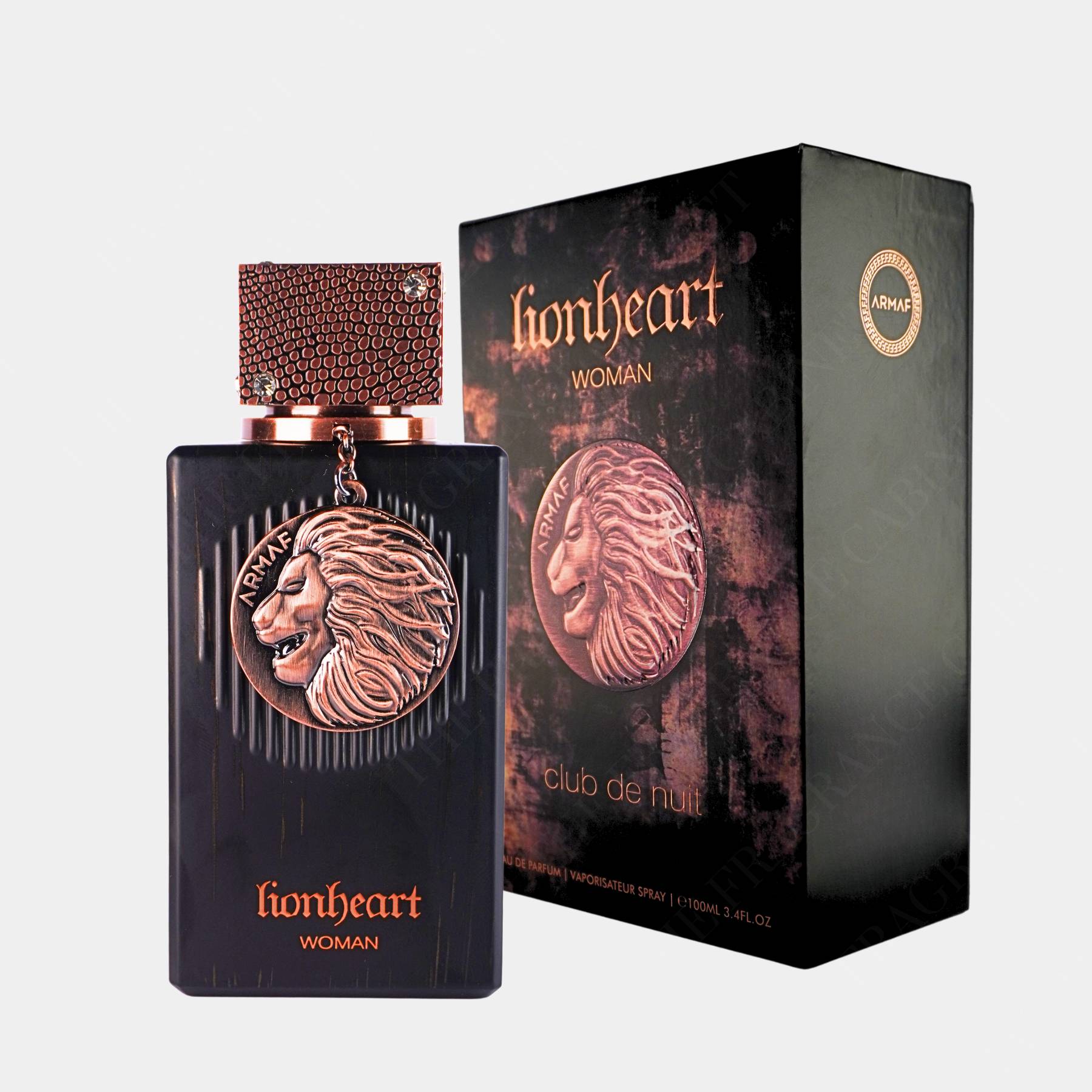 Armaf clud de nuit lionheart for woman 100ml eau de parfum front view of bottle and box