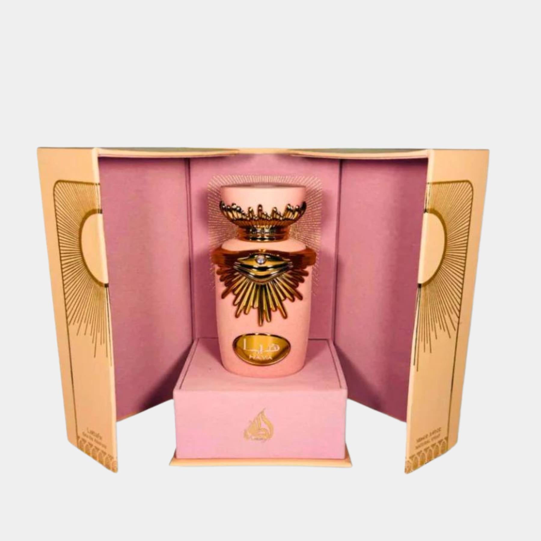 Lattafa Haya 100ml EDP for Women - Bottle and Lid