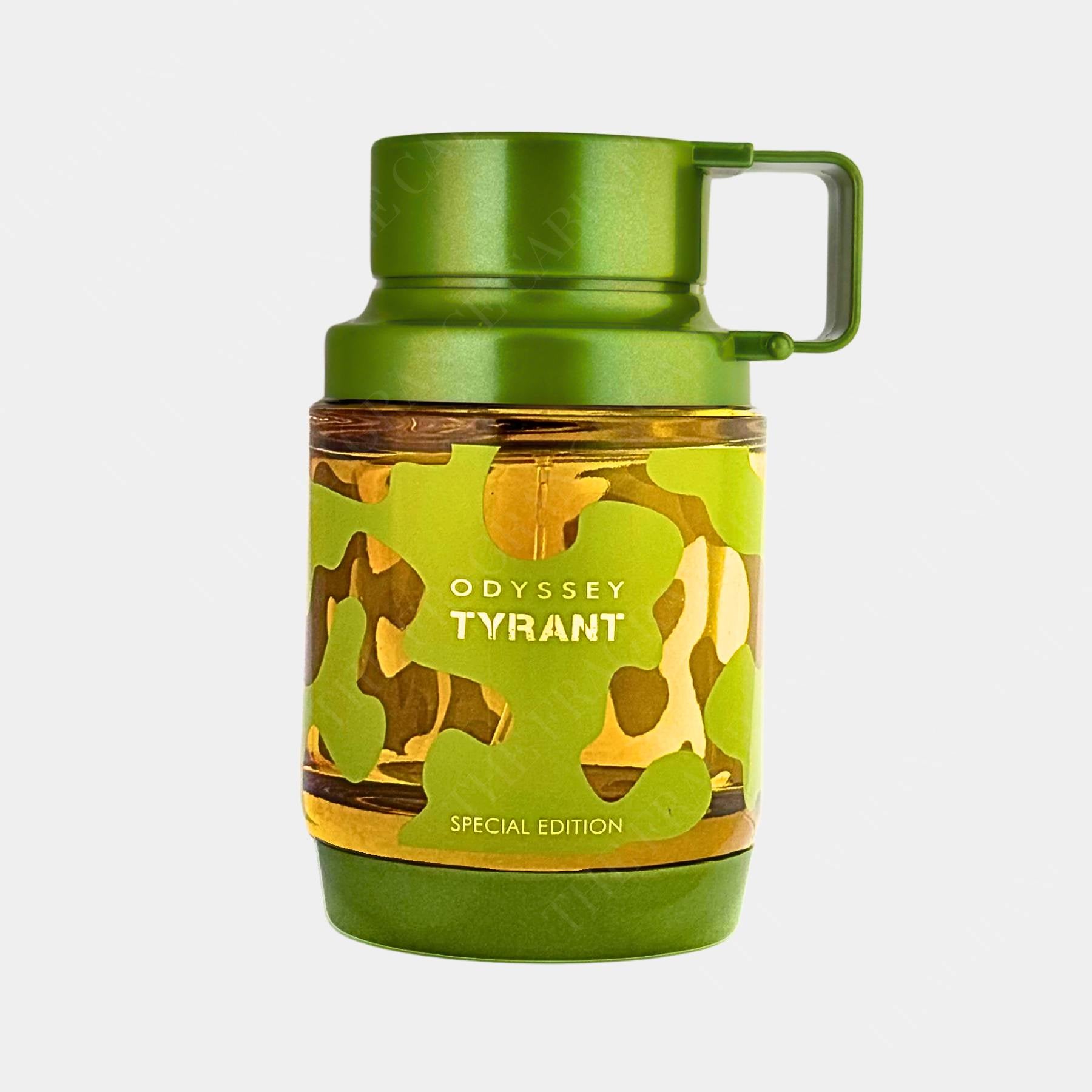 Armaf Odyssey Tyrant 100ml eau de parfum for men, front view of bottle