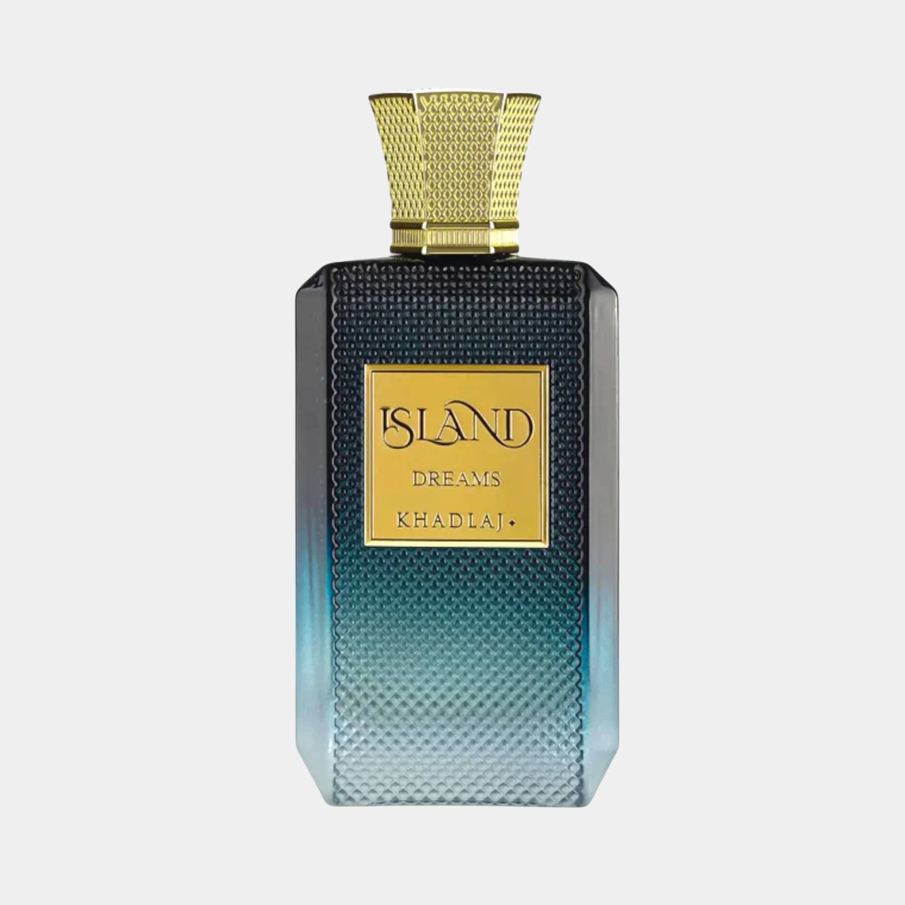 Khadlaj Island Dreams 100ml Extrait de Parfum front view of bottle 