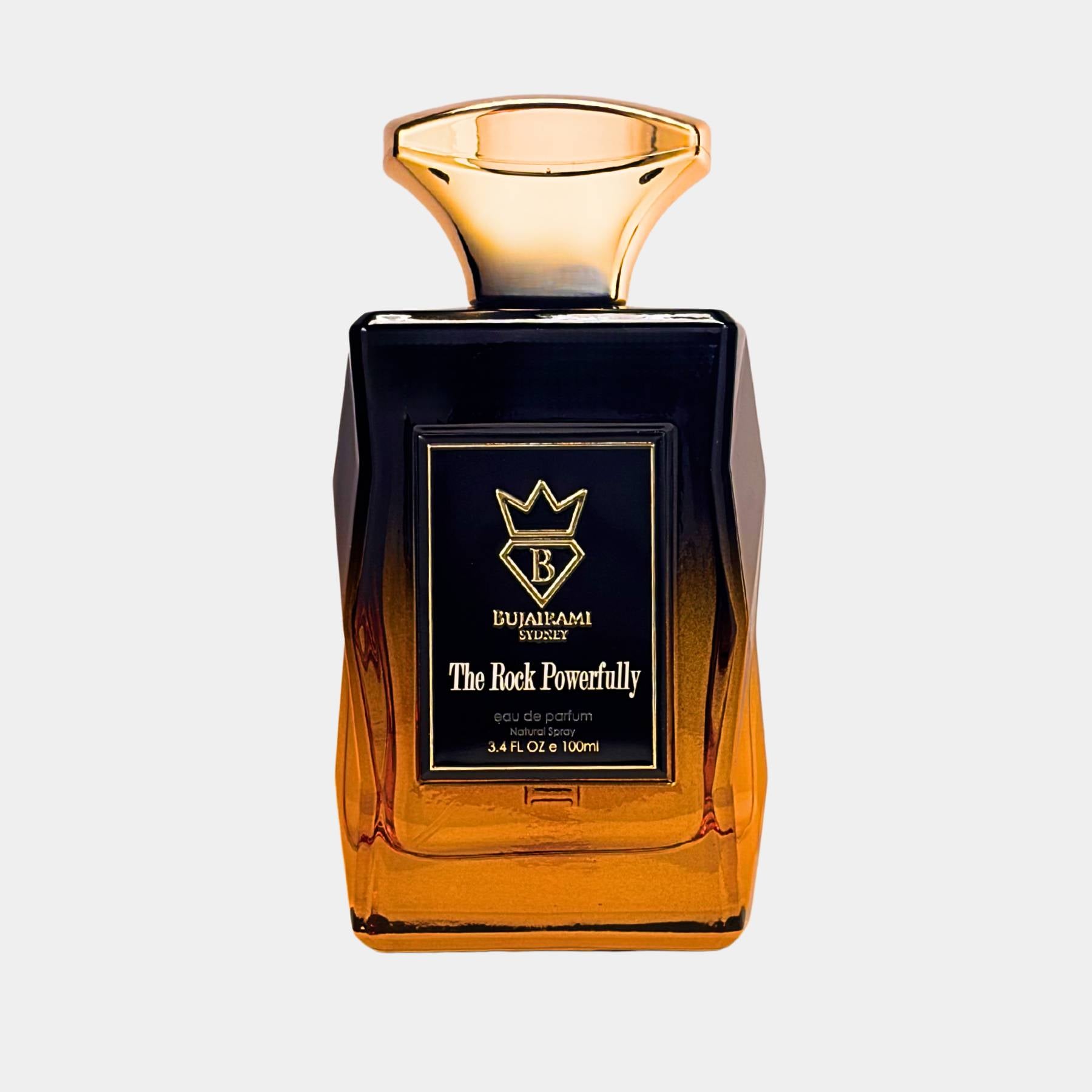 Bujairami The rock powerfully 100ml eau de parfum front view