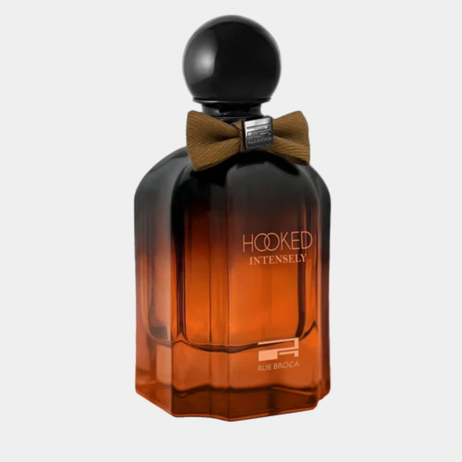 Rue Broca Hooked Intensely 100ml Eau de Parfum front view of bottle, side on