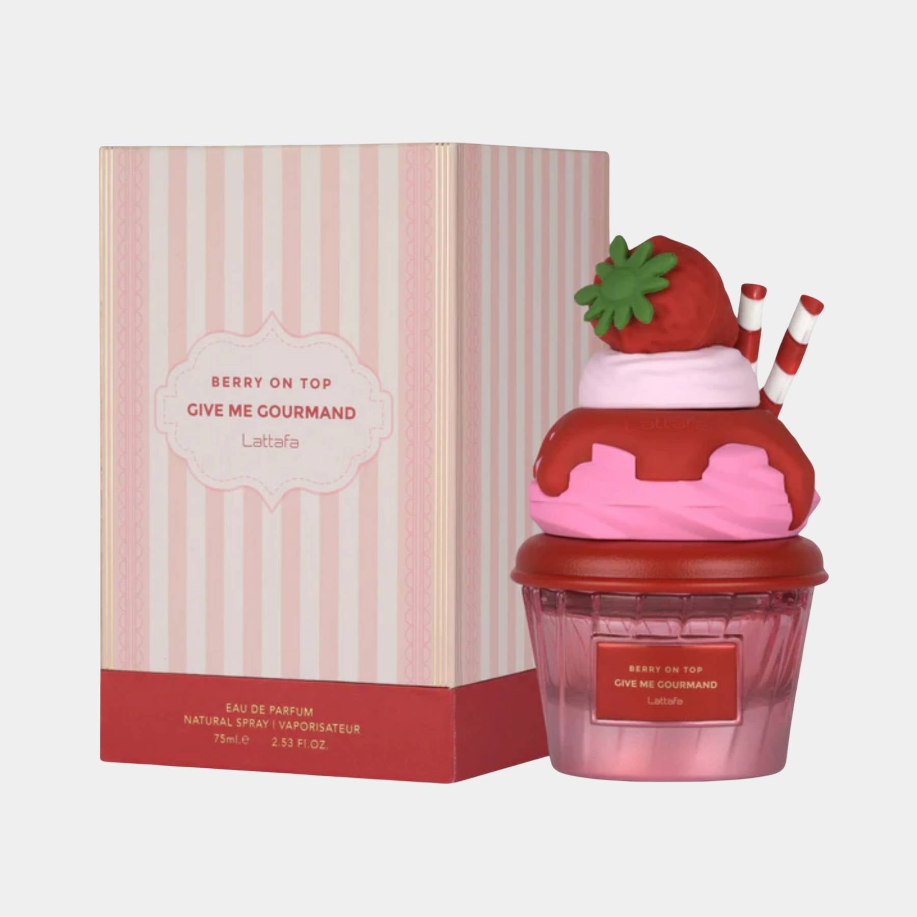 Lattafa Berry on top 75ml bottle and box
