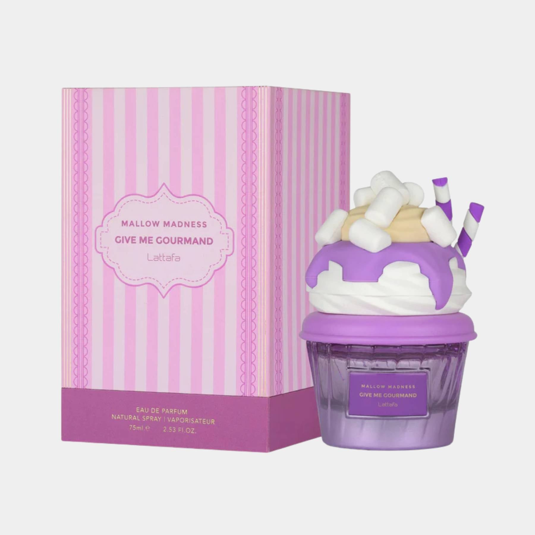 Lattafa Mallow Madness 75ml bottle and box