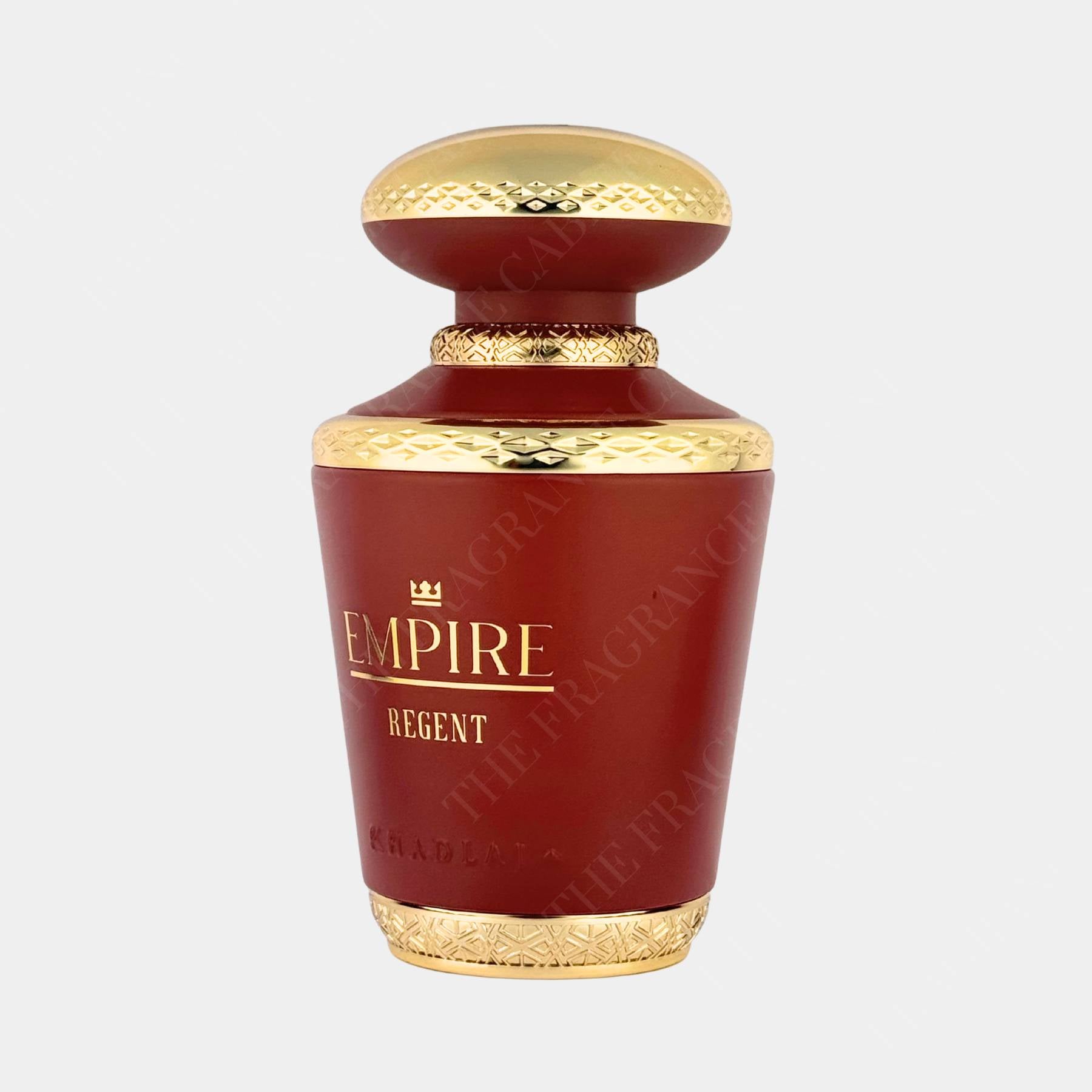 Khadlaj Empire Regent 100ml Eau de Parfum front view of bottle, side on