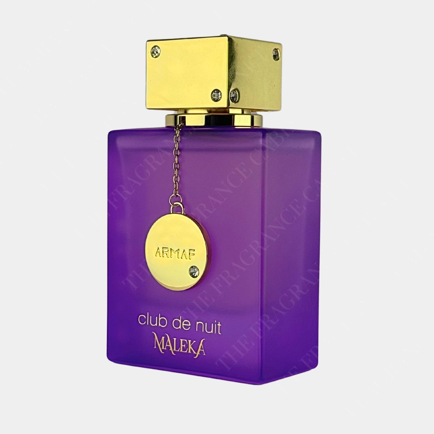 Armaf Club De Nuit Maleka 105ml Eau de Parfum front view of bottle, side on