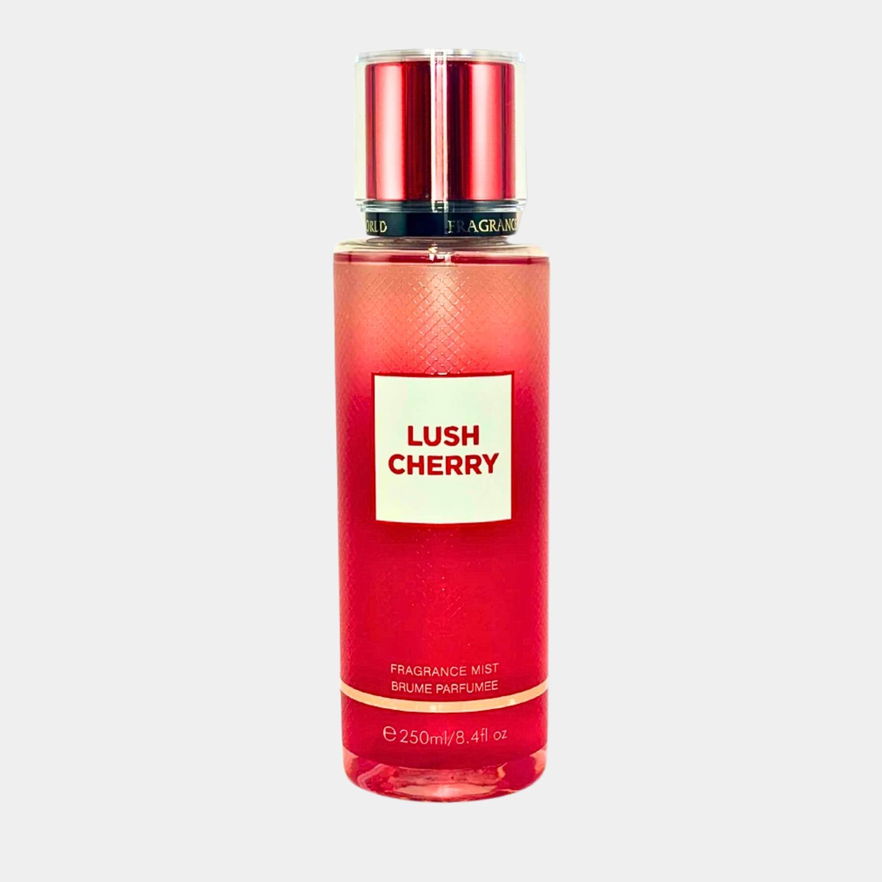 Fragrance word lush cherry body mist 