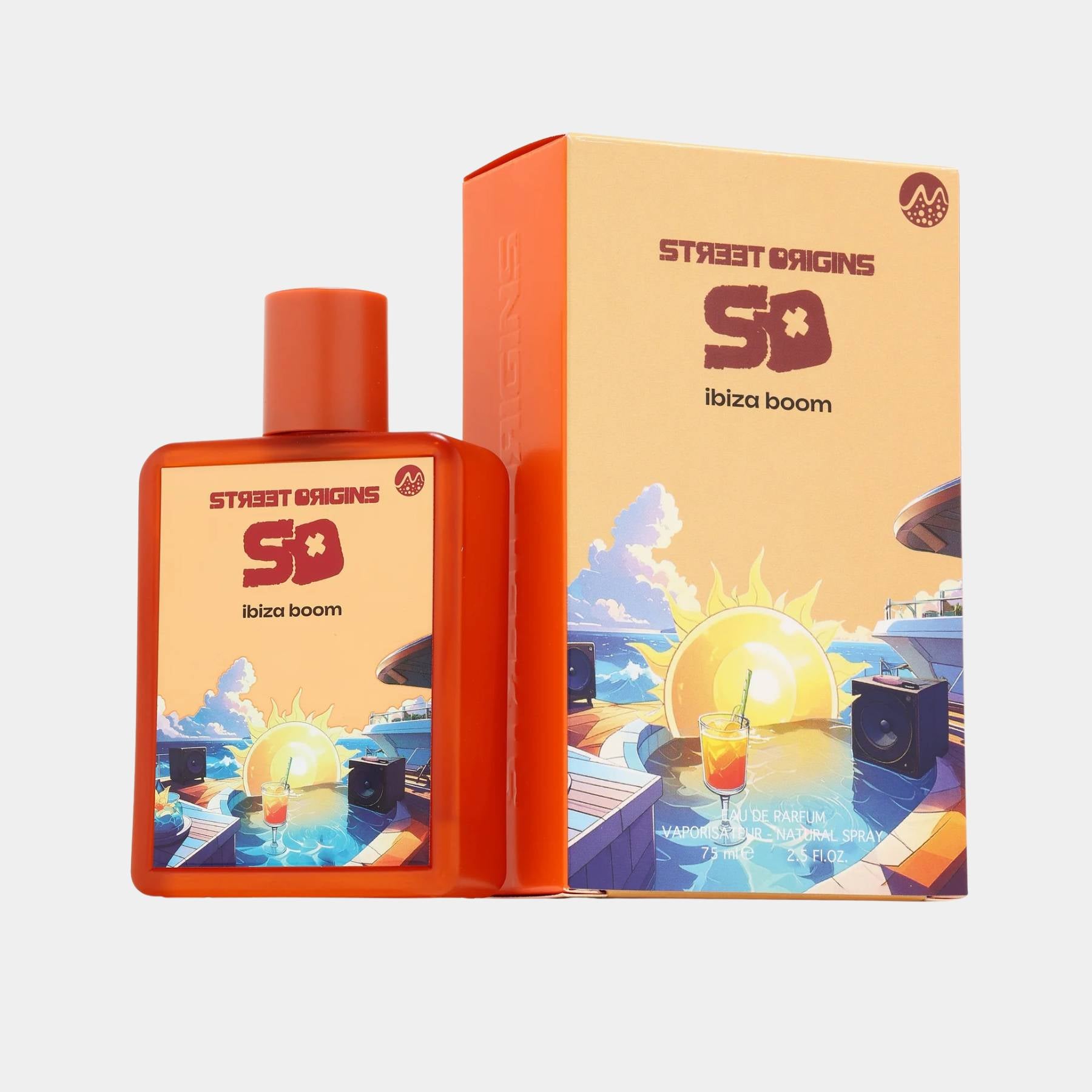 Street Orgins Ibiza Boom 75ml Bottle and Box