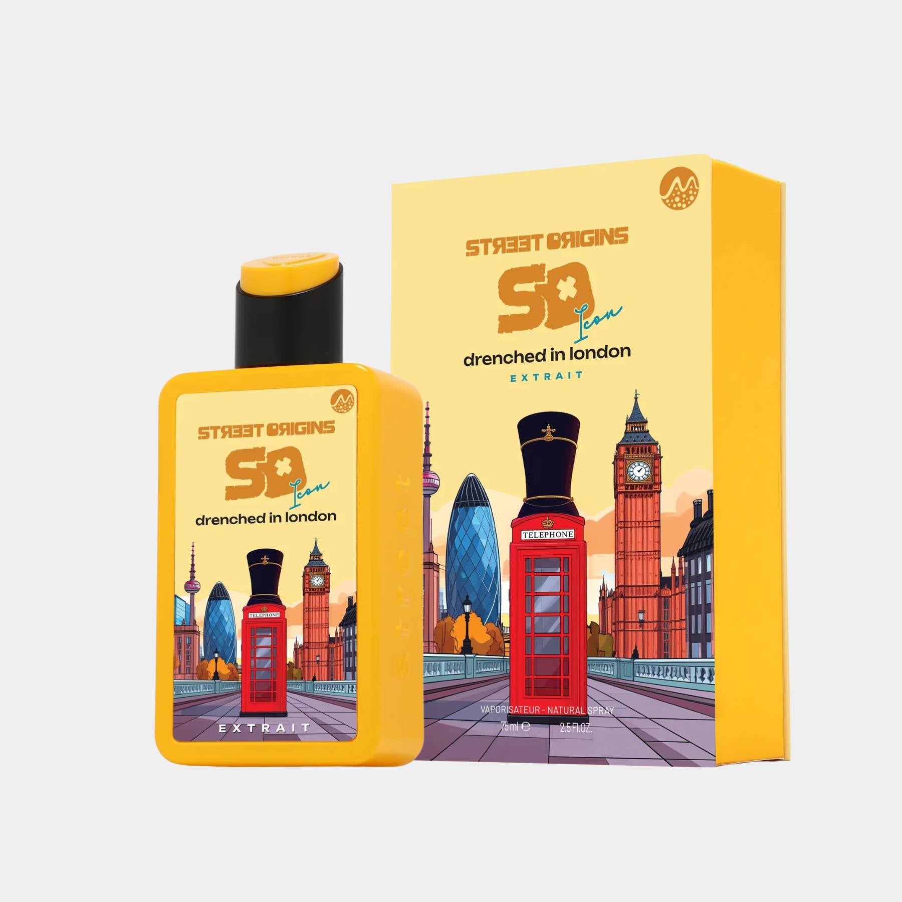 Street Origins Drenched in London 75ml Extrait Bottle and Box