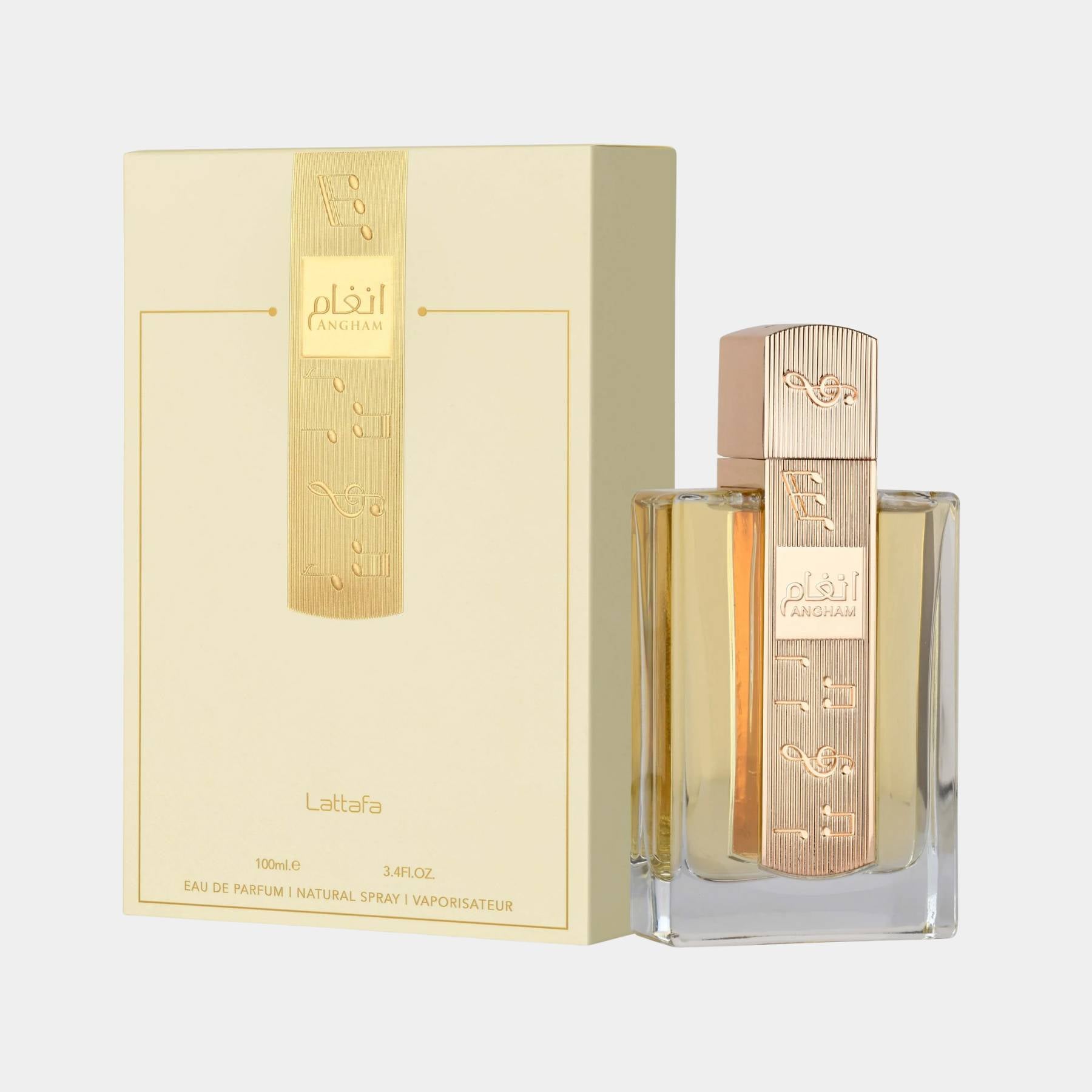 Lattafa Angham 100ml  Bottle and box